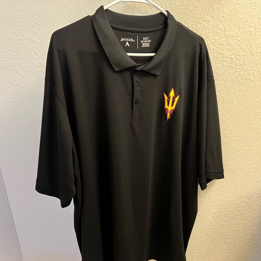 Antigua Black Polo Shirt Arizona State